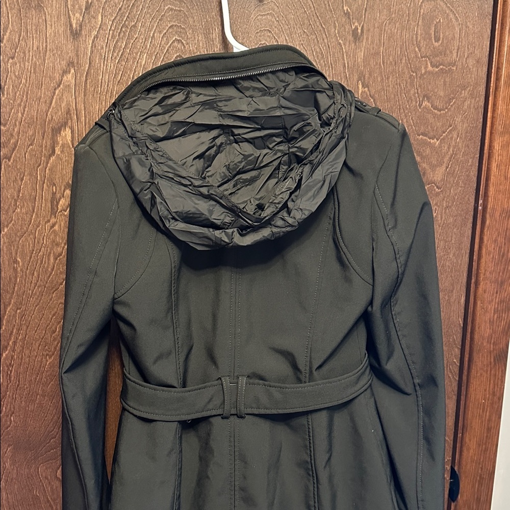MICHAEL Michael Kors Black Winter Peacoat multiple pockets and hidden hood - XS - Picture 6 of 7